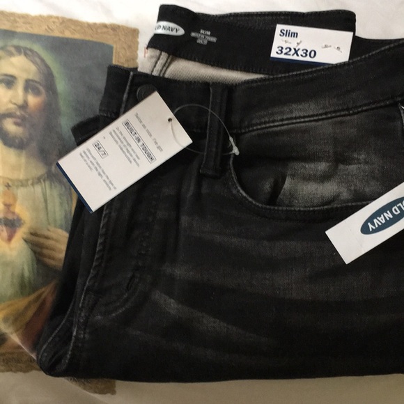 Old Navy Other - 32x30 MENS Black slim fit Jeans NWT